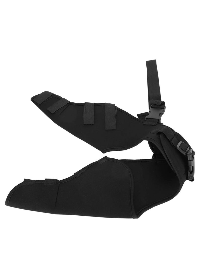 SYOSI - Pet Dog Hind Legs Protector, Adjustable Knee Brace Leg Support, Dog Hock Brace Rear Leg Joint Wrap Protects, Shockproof, Heat Preservation and Elastic, for Dogs Hind Legs Recover (Black) - Image 1
