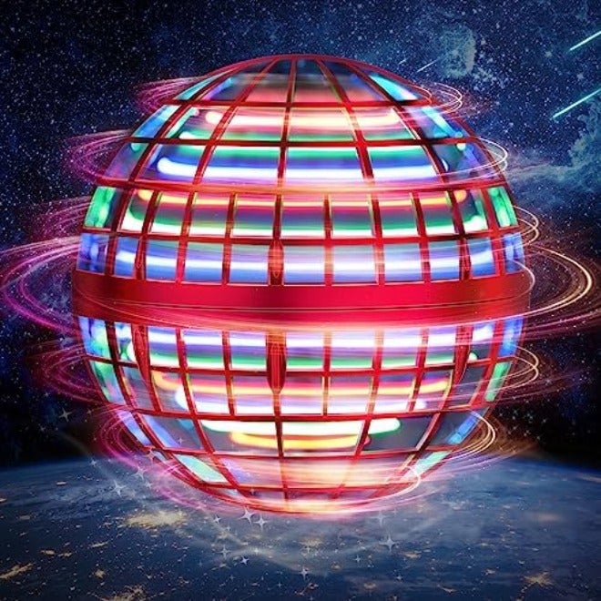 LEMATRIX Flying Orb Ball Toy, Hover Ball Boomerang Fly Fidget Spinner, Cool Toys Gifts for 6-12+ Years Old Boys and Girls, Hand Mini Drone Cosmic Globe, Indoor Outdoor Toys (Blue) - Image 3