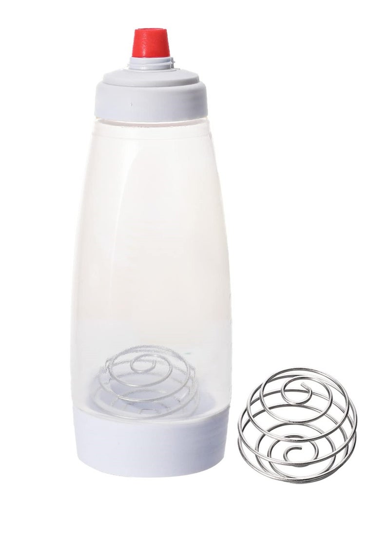 SYOSI Pancake Batter Dispenser 2 in 1 Pancake Dispenser Mixer Bottle, Batter Dispenser Bottle Baking Tool for Cupcakes, Muffins, Crepes, and More  - Image 1