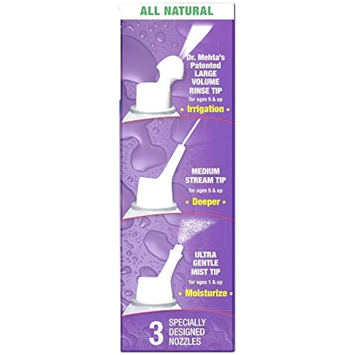 NeilMed NasaMist All in One Multi Purpose Saline Spray, 6.3 Fl Oz - Image 5
