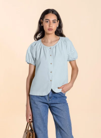 SHAPES LACE DETAILED COTTON TOP