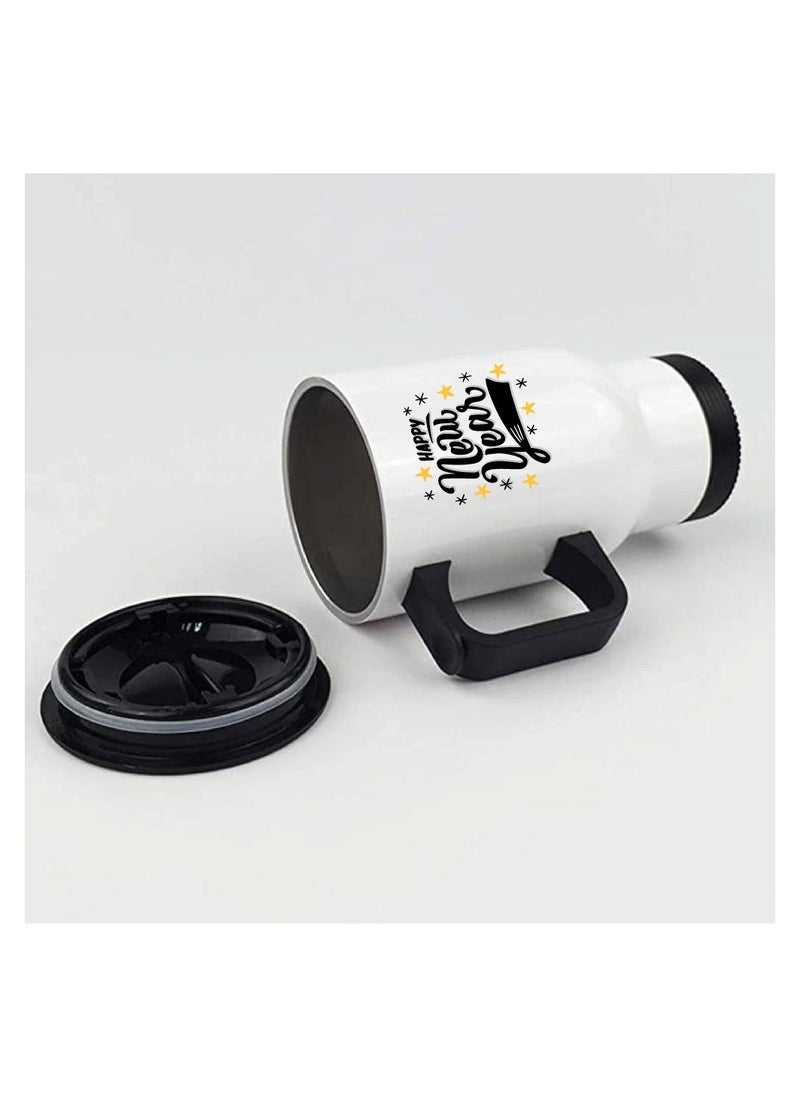 PRINTSHOP4ME Happy New Year Design Printed Travel Mug-New Year Theme-New Year Decor-Gifts For Special Person  - Image 3