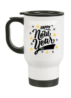 PRINTSHOP4ME Happy New Year Design Printed Travel Mug-New Year Theme-New Year Decor-Gifts For Special Person  - Image 1