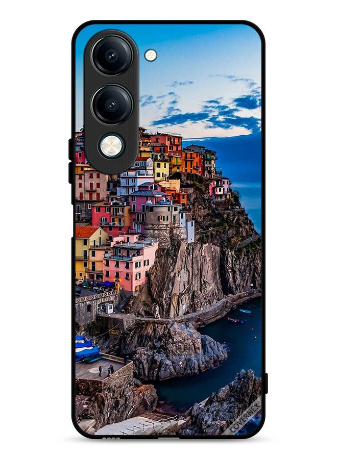 Covernex vivo Y29s Protective Case Cover Colorful Houses On The Sea - Image 1
