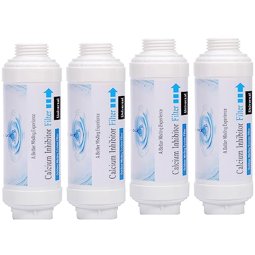 Mornajina 4 Pieces Calcium Inhibitor Filter, Outdoor Misting System Protector for Mist Nozzle, Preventing Scale Buildup from Clogging Up - Image 1