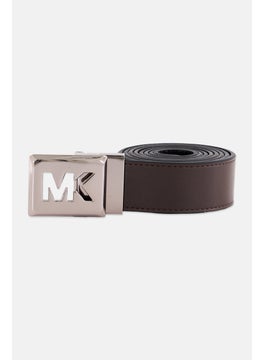 Michael Kors Women Brand Logo Leather Belt, Brown  - Image 1