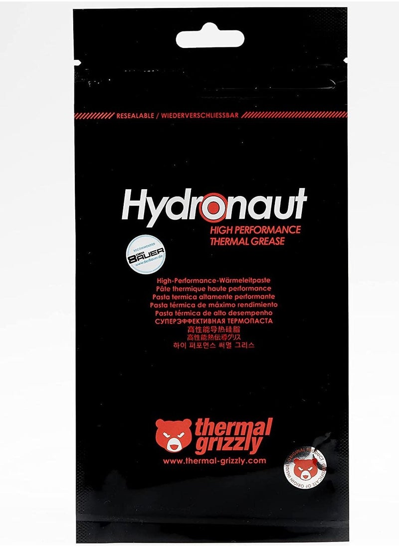 Thermal Grizzly - Hydronaut (1 Gram) HIGH PERFORMANCE THERMAL PASTE GREASE - Good Thermal Conductivity - No curing - High Long-term stability - Image 1