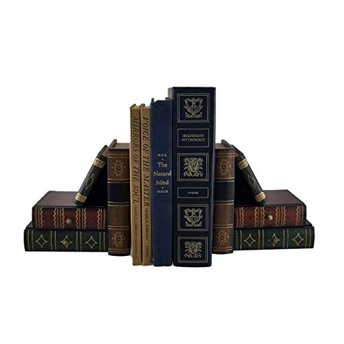 Bellaa Classic Wooden Book Bookends Library Hidden Drawers Vintage Cool Creative Unique Decorative Books Support Shelves Desk Organizer - Image 2