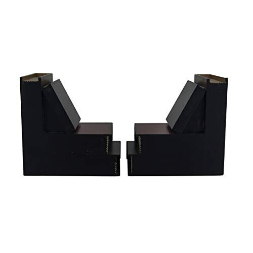 Bellaa Classic Wooden Book Bookends Library Hidden Drawers Vintage Cool Creative Unique Decorative Books Support Shelves Desk Organizer - Image 4