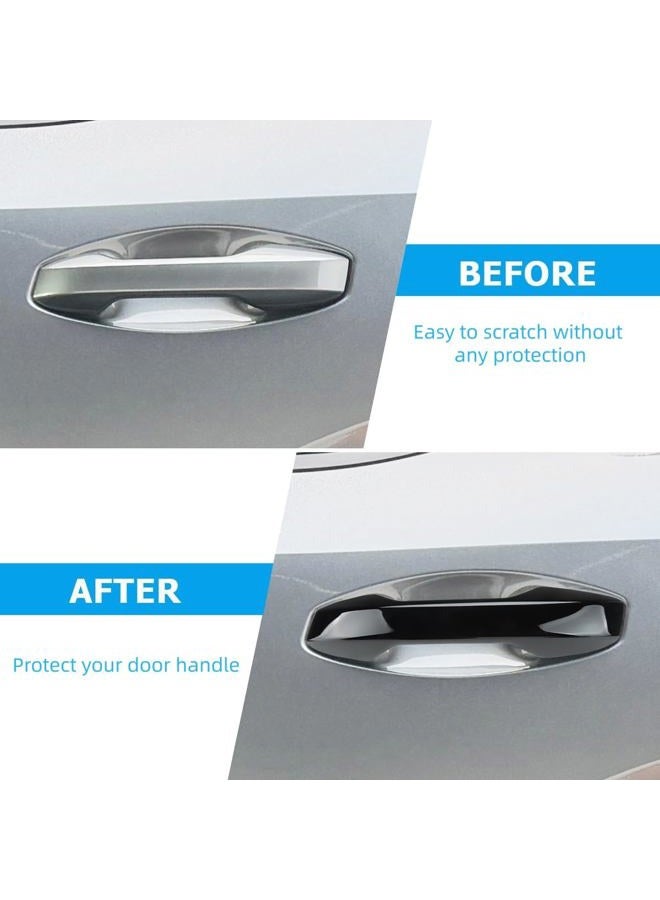 DLOVEG Exterior Door Handle Cover Compatible for Nissan Kicks 2025 Accessories Door Handle Protector Trim Glossy Black - Image 3