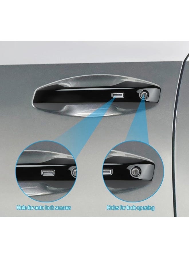 DLOVEG Exterior Door Handle Cover Compatible for Nissan Kicks 2025 Accessories Door Handle Protector Trim Glossy Black - Image 4