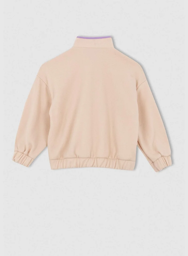 DeFacto Girl Relax Fit Crew Neck Long Sleeve Knitted Cardigan
