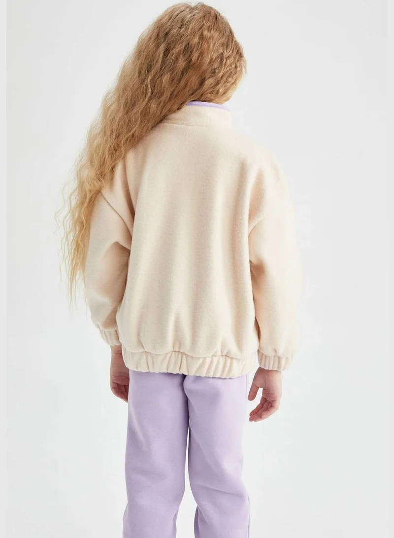 DeFacto Girl Relax Fit Crew Neck Long Sleeve Knitted Cardigan