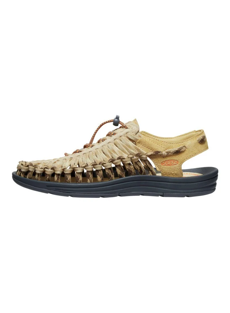Keen MENS UNEEK FLAT SANDALS WHEAT/REED YELLOW