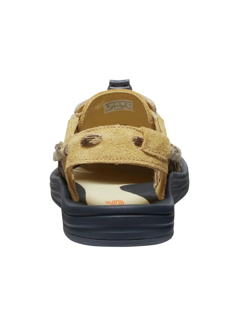 Keen MENS UNEEK FLAT SANDALS WHEAT/REED YELLOW