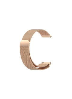 Generic Elmo3ezz Strap Magnetic Milanese Metal Mesh Loop Band Strap Stainless for Samsung Galaxy Watch 6 & 5 & 4 Band 44mm 40mm/Watch 5 Pro Band 45mm/Galaxy Watch 4 Classic 46mm 42mm Band,20mm (Rose Gold)  - Image 2