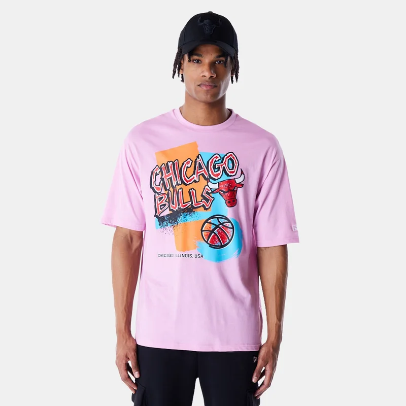 NEW ERA Men's NBA Chicago Bulls Retro Graphic T-Shirt