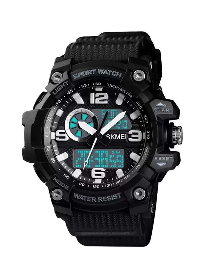 Fashion Sports Quartz Dual Display Digital  Waterproof Watch 1436 - Image 1