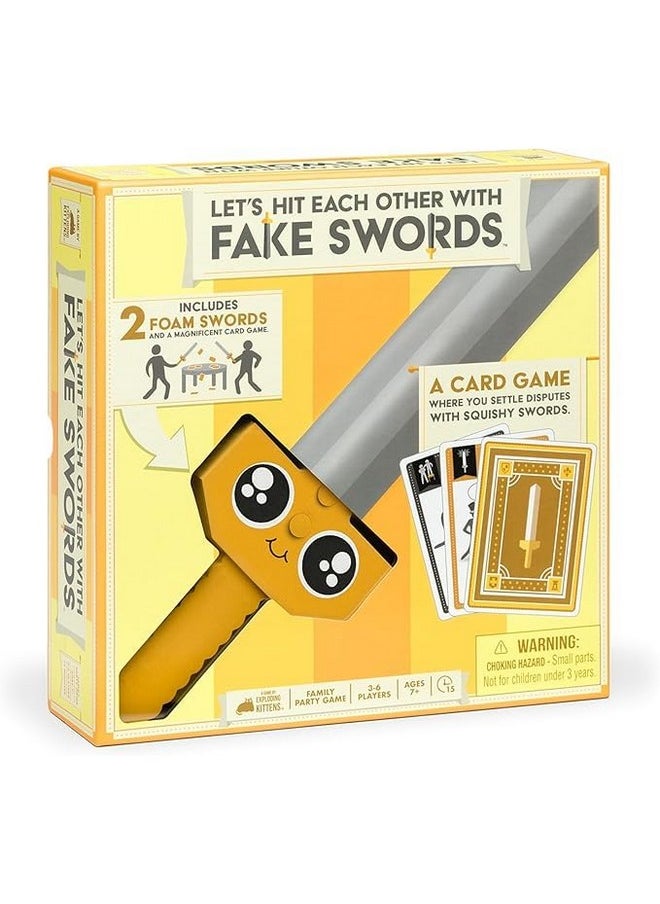 Exploding Kittens LLC Let's Hit Each Other with Fake Swords by Exploding Kittens - 3-6 Players - Ages 7+ - 15 Minutes to Play - A Sword Fighting Card Game - Party Game, Family Game Night, Kid and Adult Card Game  - Image 2