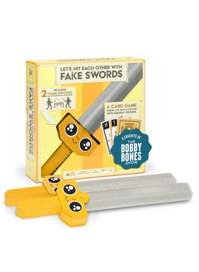 Exploding Kittens LLC Let's Hit Each Other with Fake Swords by Exploding Kittens - 3-6 Players - Ages 7+ - 15 Minutes to Play - A Sword Fighting Card Game - Party Game, Family Game Night, Kid and Adult Card Game  - Image 1