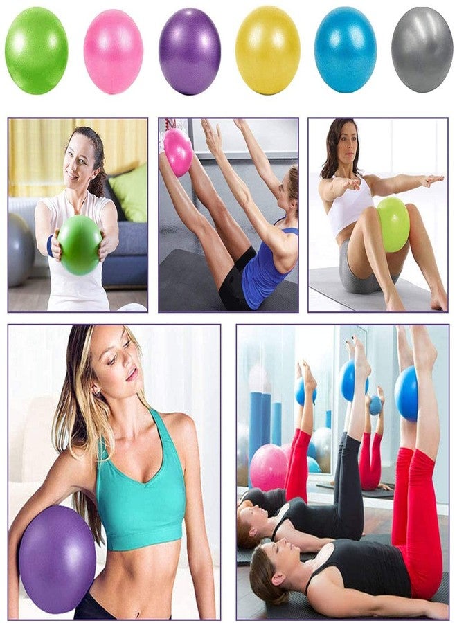 XIECCX 6-Inch Mini Yoga Ball for Pilates - Core Training and Balance Exercises for Barre Squishy Training and Physical Therapy(Pink) - Image 5