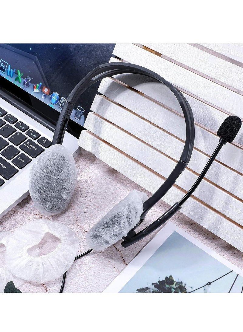 Headphone Ear Covers 100 Pieces Disposable Earphone Overs Sanitary Non Woven Stretch Earpad Covers Earcup Covers Fit for Most on Ear Headphones - Image 2