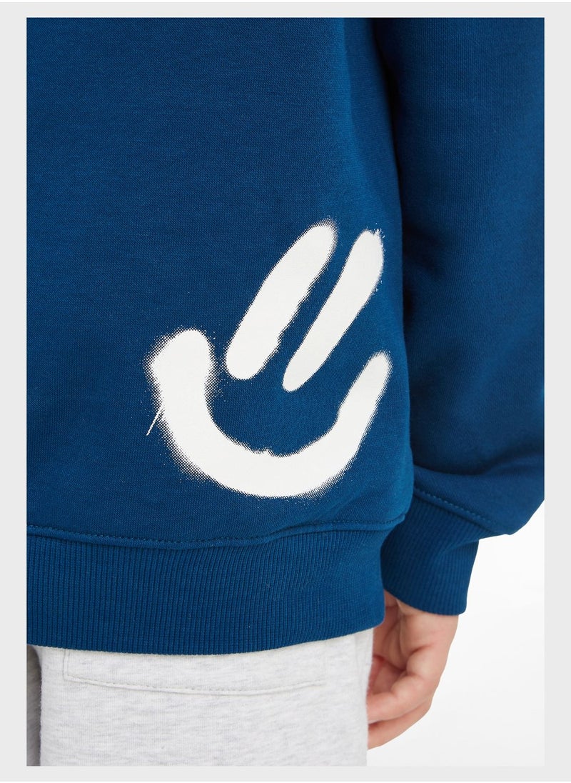 TOMMY HILFIGER - Youth Logo Sweatshirt - Image 1
