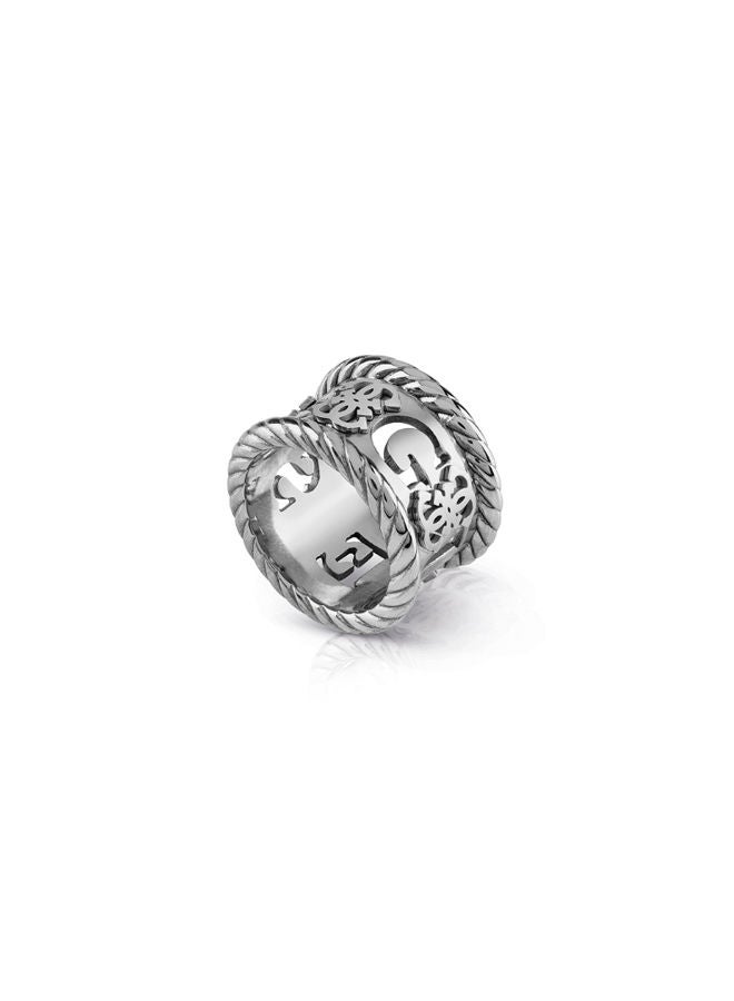 GUESS 4G Logo Torchon Ring