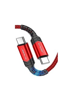 JSAUX 100W 5A USB-C to USB-C Fast Charging Cable - data cable 3ft red - pzsku/Z118FD2FA6129ED2755DDZ/45/_/1732611951/43436f49-8dd0-451d-9d76-f5da8401ae66