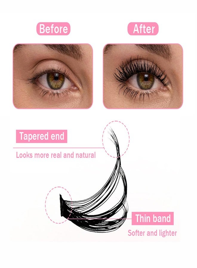 Angzhili 570Pcs/kit Lash Extension Kit,8-16mm Eyelash Extension Kit,DIY Lashes Extension,30D,40D,50D,60D,80D,100D Individual Lashes Clusters - Image 5