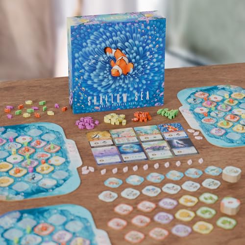 BAD COMET Shallow Sea Board Game Strategy TilePlacement Game for Adults Families 14 Players 3045 Min Play Build Coral Reef Ecosystem Ocean Puzzle Game NatureInspired - Image 5