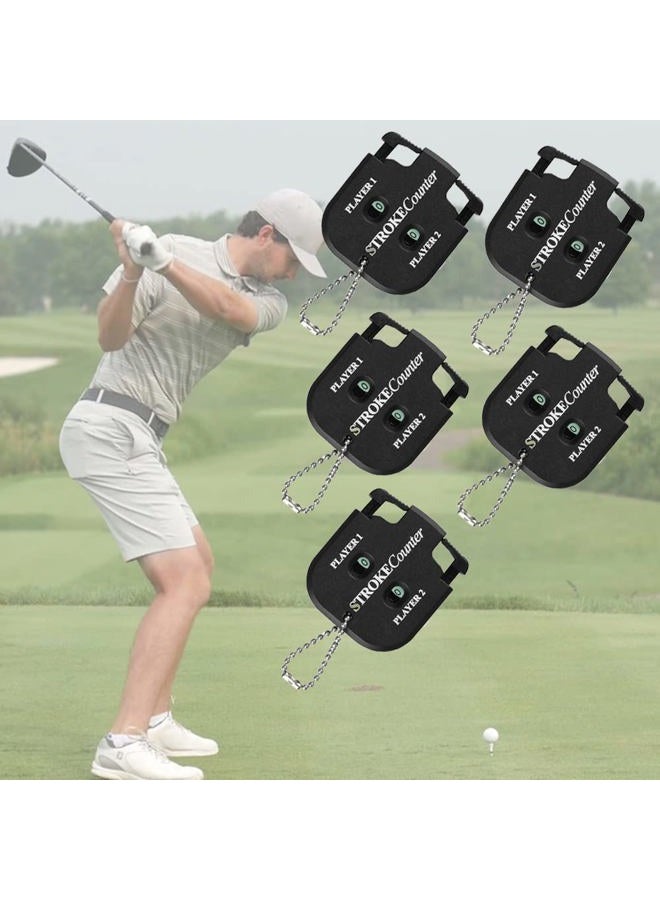 asdmm Mini Golf Score Counter for Clubs Course, Training - Outdoor Training Putting Scoreboard Aids Accessories, 5PCS - Image 1