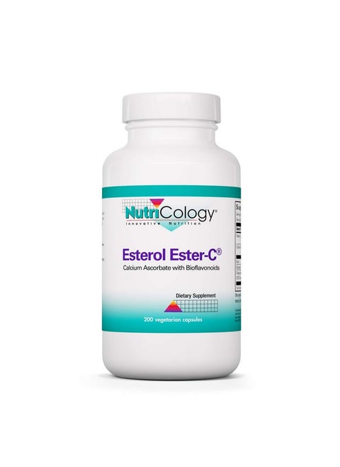 Nutricology Esterol Ester-C - Vitamin C 1350mg Supplement, Immune Support, Calcium Ascorbate with Bioflavonoids, Ascorbic Acid, Rutin, Quercetin, Vegan Capsules - 200 Count