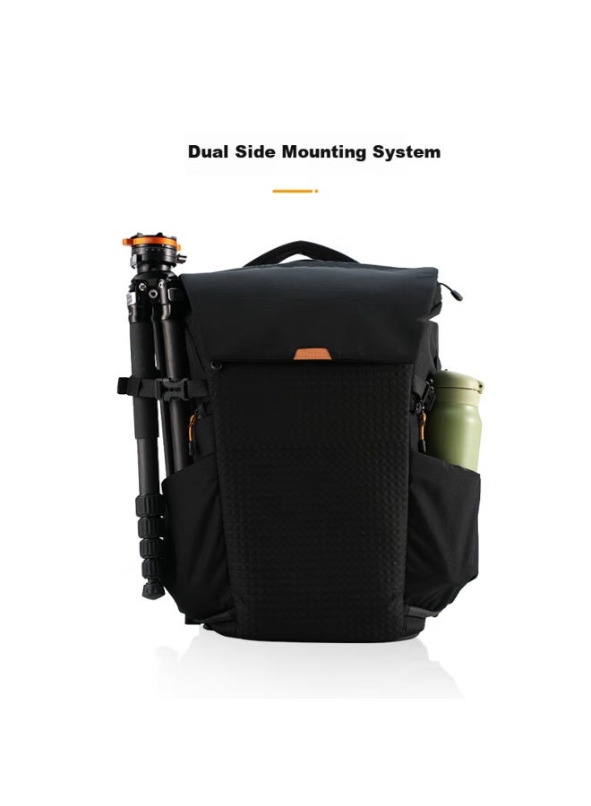Tarion Portable Multifunctional Large-capacity Outdoor Travel Hiking Professional Digital Photography Camera Backpack, Thorner Black, Double Shoulder Bag - Image 3