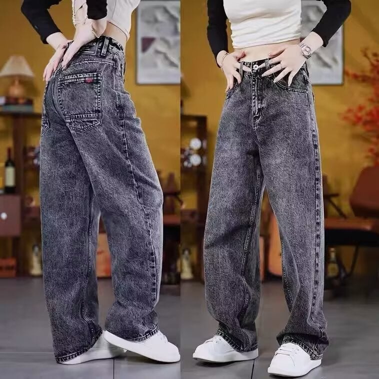 Unisex Classic Denim Jeans Loose Fit Daily Outdoor Wear - Image 3