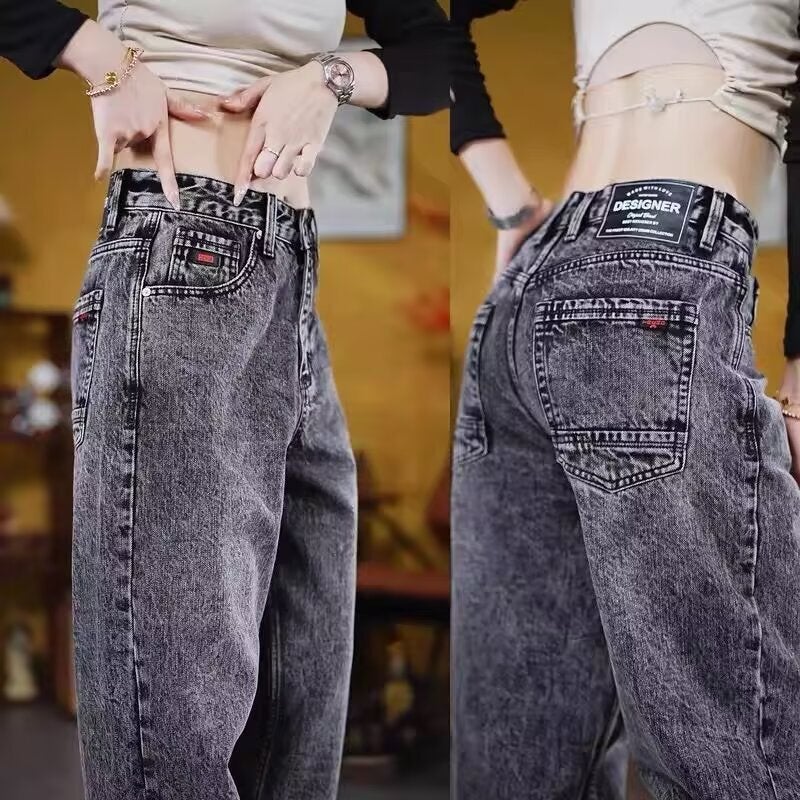 Unisex Classic Denim Jeans Loose Fit Daily Outdoor Wear - Image 5