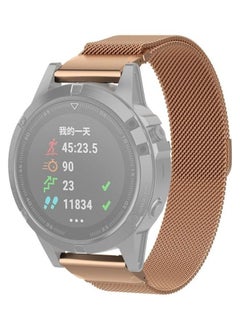 Milanese Strap For Garmin Fenix 6S Rose Gold