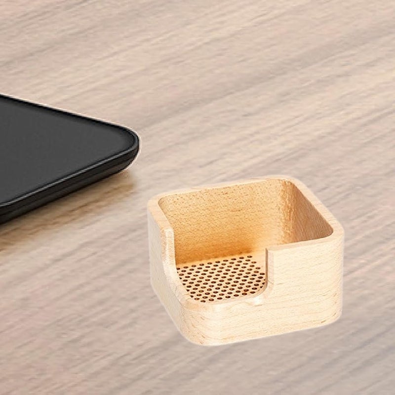 حالة مكبر صوت خشبي طبيعي ديكور خشبي للمتجر المنزلي غرفة النوم - Image 4