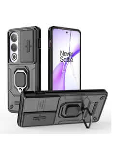 Case For OnePlus ACE 3V 5G ,- Shockproof Dual Protection Brushed Cover - With Protection Camera Slider Cover Close tightly -Anti-Slip With Metal Ring - Black