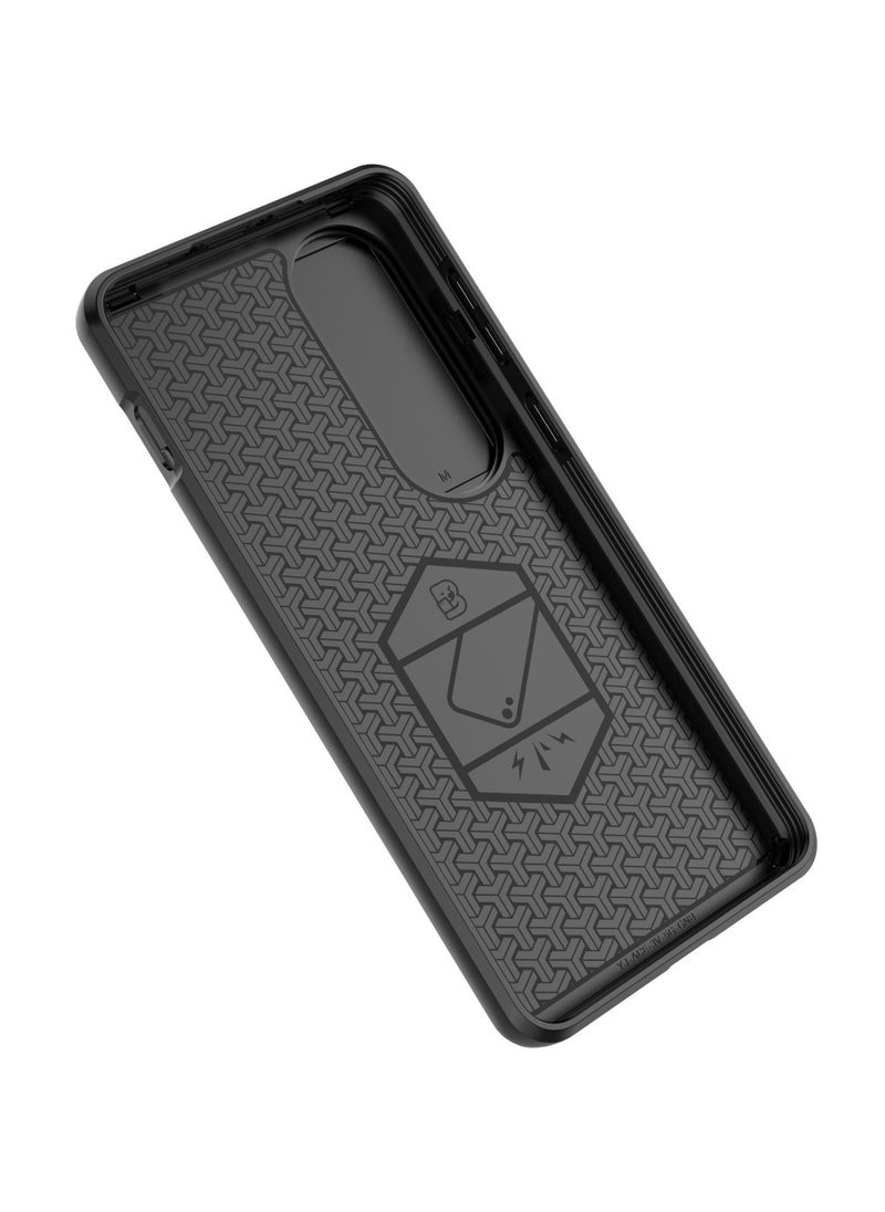 Generic - Case For OnePlus ACE 3V 5G ,- Shockproof Dual Protection Brushed Cover - With Protection Camera Slider Cover Close tightly -Anti-Slip With Metal Ring - Black - Image 1