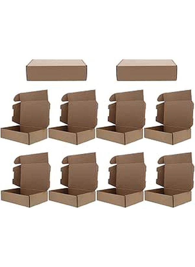 Kraft Corrugated Cardboard Shipping Boxes 20x14x4cm E Flute Packing Moving Storage - Image 1