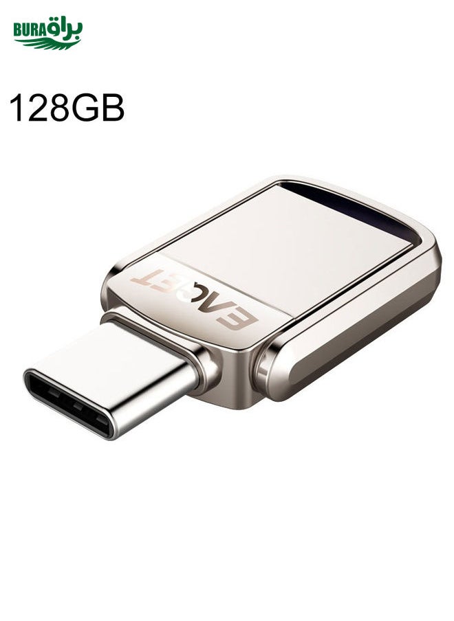 BURAQ 128G USB 3.1 + USB-C Interface Metal Twister Flash U Disk, Standard  - Image 1
