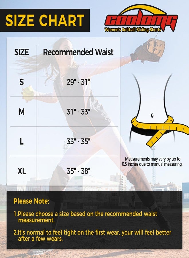 COOLOMG Womens Softball Sliding Shorts Padded Compression Sliders White - Image 3