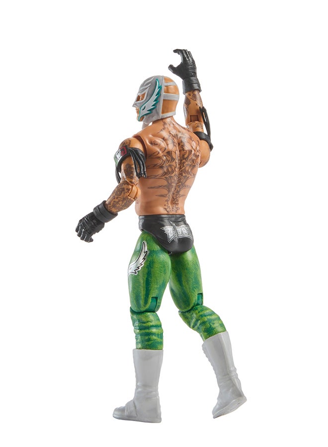 WWE Mattel WWE Rey Mysterio Action Figure, Main Event Series #157, 6-inch Collectible Superstar with 14 Articulation Points & Life-Like Look - Image 3