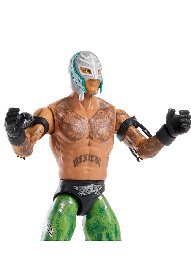 WWE Mattel WWE Rey Mysterio Action Figure, Main Event Series #157, 6-inch Collectible Superstar with 14 Articulation Points & Life-Like Look - Image 2