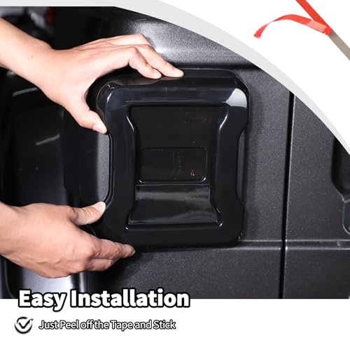 JWWY Tail Light Lamp Taillight TailLamp Rear Light Garnish Cover Trim Fit for 2018-2025+ Jeep Wrangler JL/JLU Exterior Accessories Blackened(Smoked Black) - Image 4