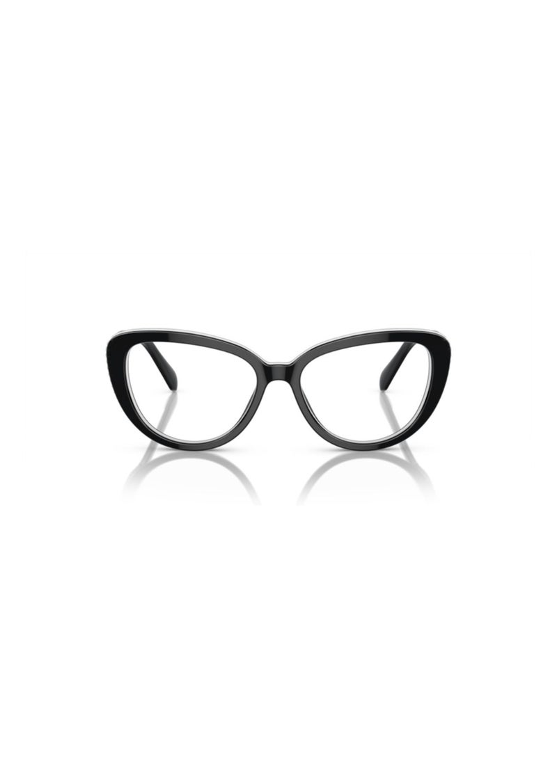 SWAROVSKI Swarovski Woman Cat Eye  Eyeglasses- Sk 2014 - Lense Size:52Mm - Black/White - Image 4