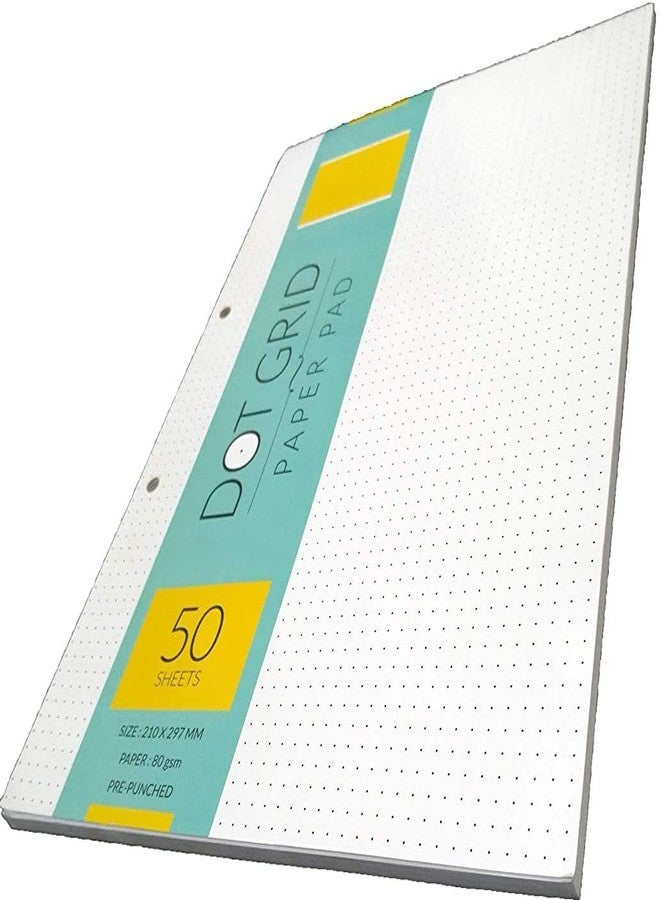 LRS Dot Grid Paper Pad - A4 Size - 50 Sheets - 80 GSM Natural Paper - Image 1