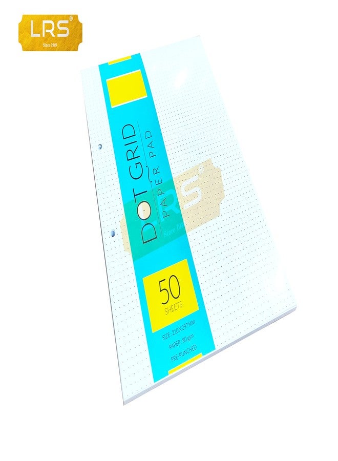 LRS Dot Grid Paper Pad - A4 Size - 50 Sheets - 80 GSM Natural Paper - Image 2