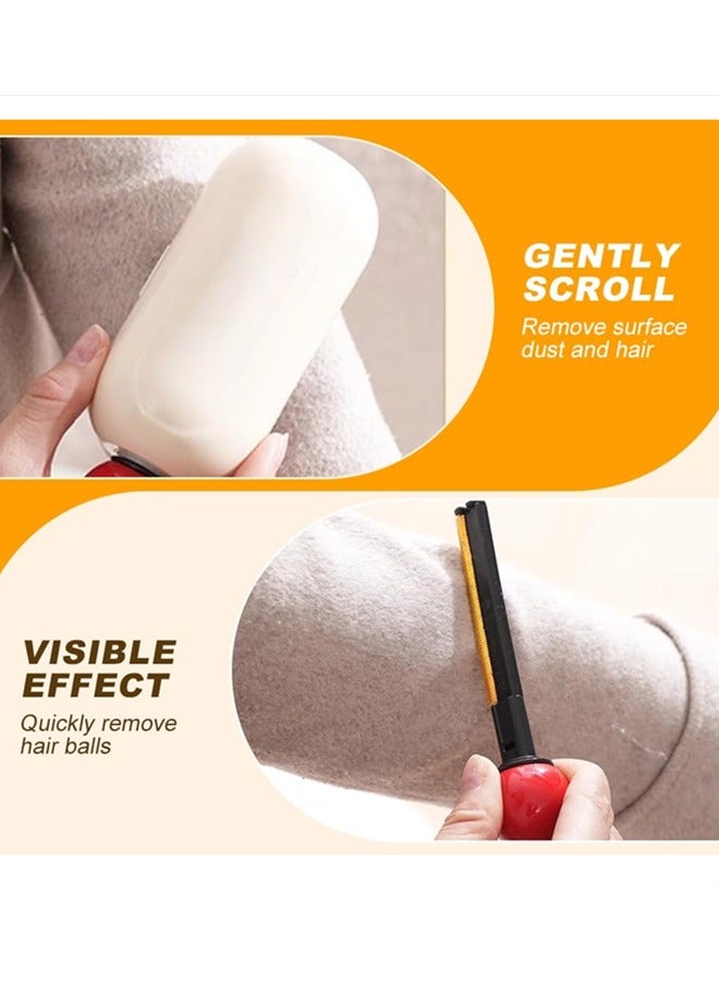 Reusable Sticky Roller,lint remover,Lint Roller,Mini Portable Lint Roller for Clothes Pet Hair,2 in 1 Washable Gel Handy Roller Lint with Scraper for Travel Office Home(White)  - Image 4